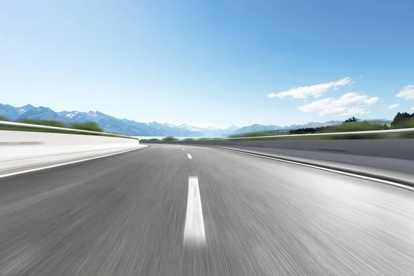 Blur Motion Highway Door Landelijke Kant — Stockfoto