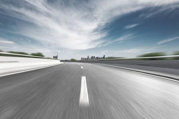 Empty Highway Modern City — Stock Photo, Image