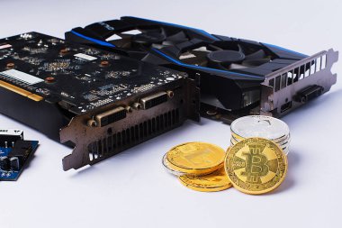 Bitcoin Şifreleme Dijital Bit Parası BTC Para Birimi Teknolojisi İnternet Konsepti.