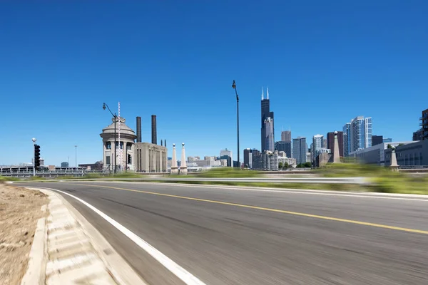 Empty Highway Modern City — Stock Photo, Image