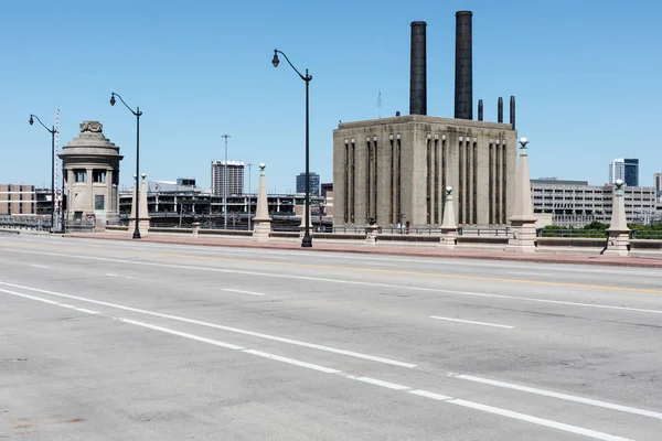 Empty Street Moder City Chicago — Stock Photo, Image