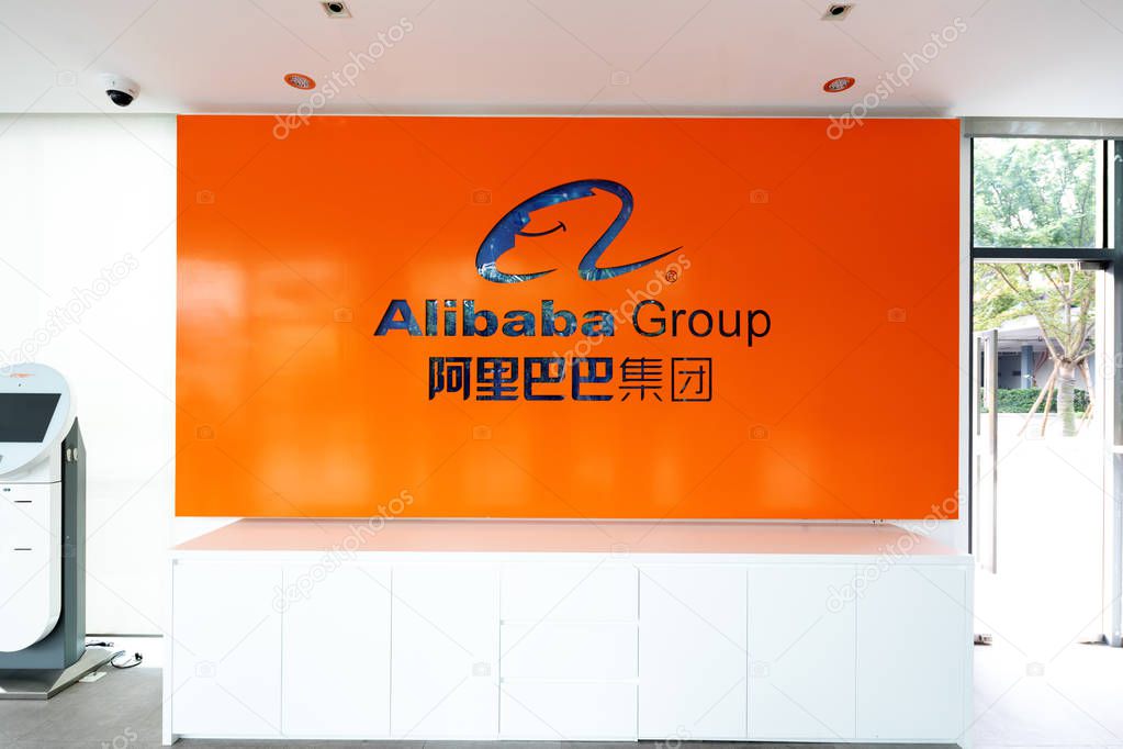 Hangzhou, China - September 10th, 2018: Alibaba Group location in Hangzhou, Zhejiang. Alibaba Group Holding Limited is a Chinese e-commerce company founded in 1999 by Jack Ma. It serves worldwide.