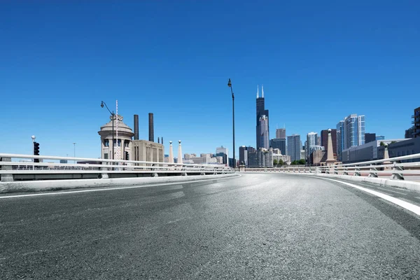 Empty Highway Modern City — Stock Photo, Image