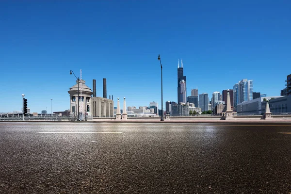 Empty Highway Modern City — Stock Photo, Image