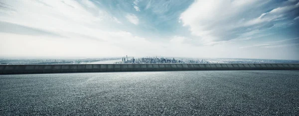 Empty Highway Modern City — Stock Photo, Image