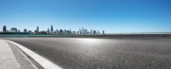 Empty Highway Modern City — Stock Photo, Image