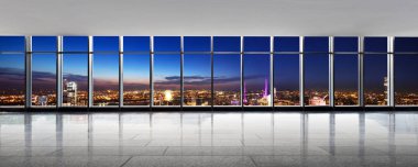 New York'ta modern cityscape ile boş yere