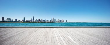 şehir manzarası ile boş yere 