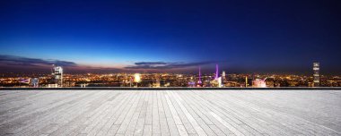 New York'ta modern cityscape ile boş yere