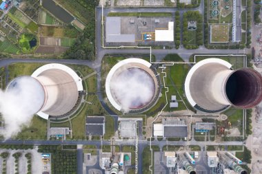 Santral havadan görünümü 