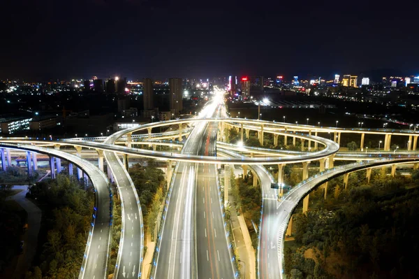 Highway Transport System Highway Interchange Mopac Motortrafikled Och Motorväg 183 — Stockfoto