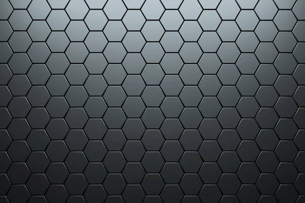Vit Hexagonal Bakgrund Render — Stockfoto