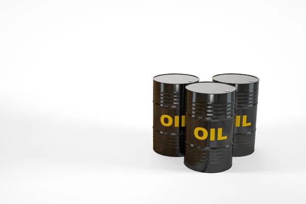 Oil Barrels Render Stock Image