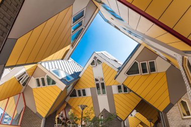 Güzel küp evler Rotterdam, Hollanda