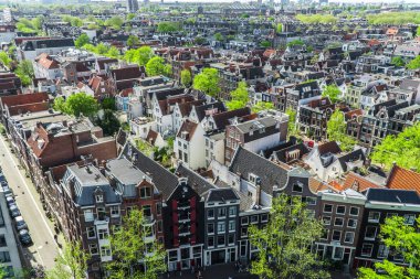 Amsterdam, Hollanda'nın görünümü