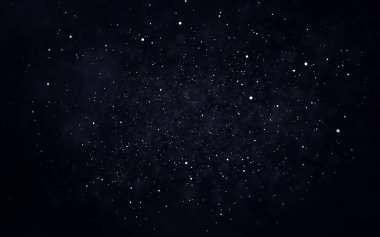 Soyut yıldız tozu parçacık arka plan. 3D çizim