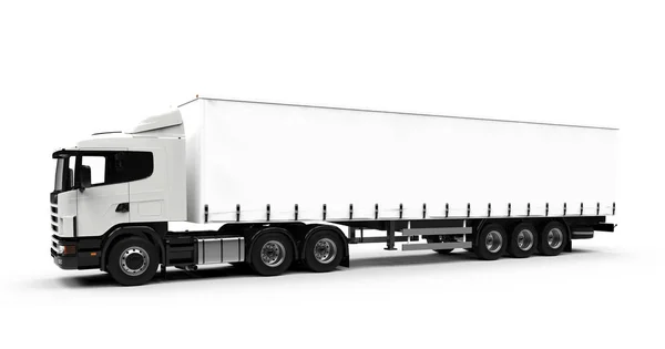 큰 흰색 트럭 — 스톡 사진