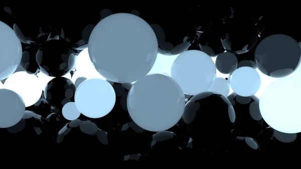 Esferas azuis e negras — Fotografia de Stock