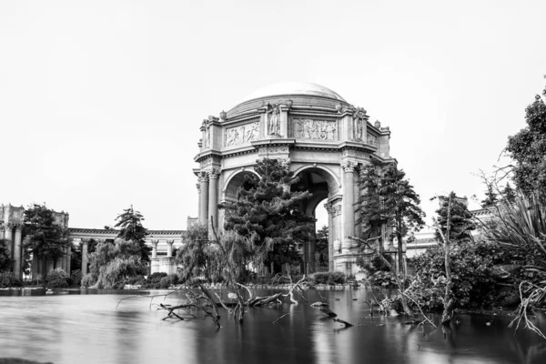 Mooi Paleis voor Schone Kunsten in zwart-wit. — Stockfoto