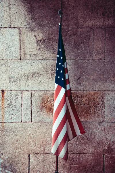 US-Flagge in dramatischen Farben. — Stockfoto