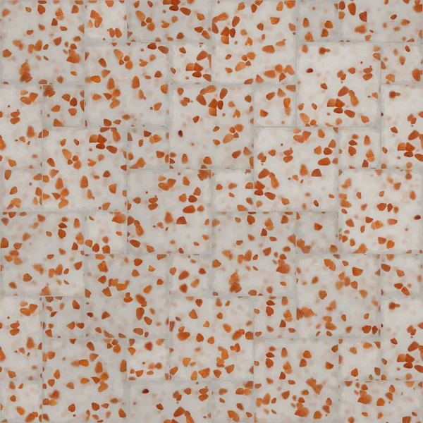 Pavimento Terrazzo Rosso Superficie Marmo Texture Senza Cuciture — Foto Stock