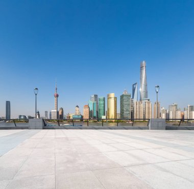 boş yere ile shanghai manzarası, Çin