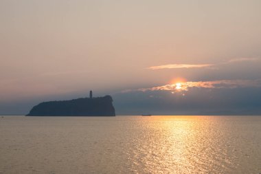 güzel ayakkabıları hill Sunrise, ünlü manzara modunda poyang Gölü, Çin