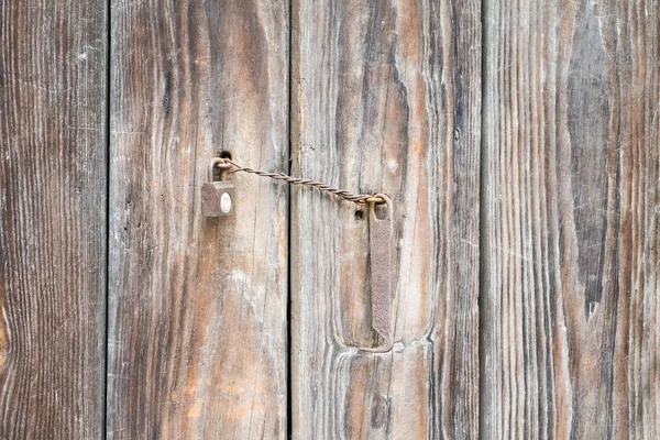 Древняя Деревянная Дверь Старый Замок — стоковое фото
