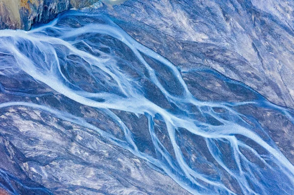 Canyon Riverbed Scour Texture Closeup Xinjiang China — Stock Photo, Image