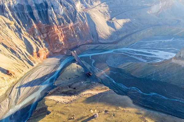 Xinjiang Anjihai Grand Canyon Closeup China — Stock Photo, Image