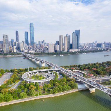 güzel changsha, Çin'in havadan görünümü