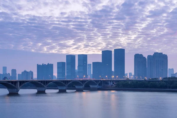 Moderní Budova Changsha Úsvitu Hunan Čína — Stock fotografie