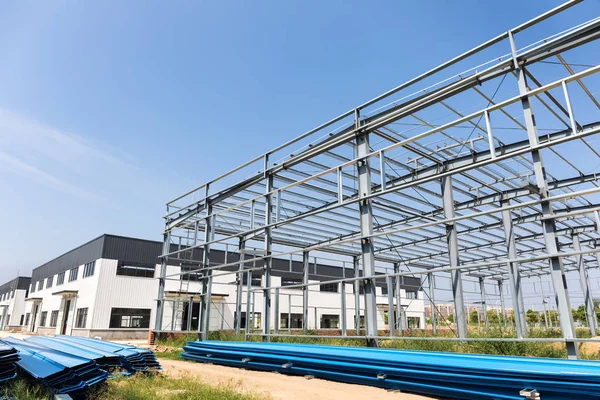 Industrial Factory Building Construction — Stock Photo, Image