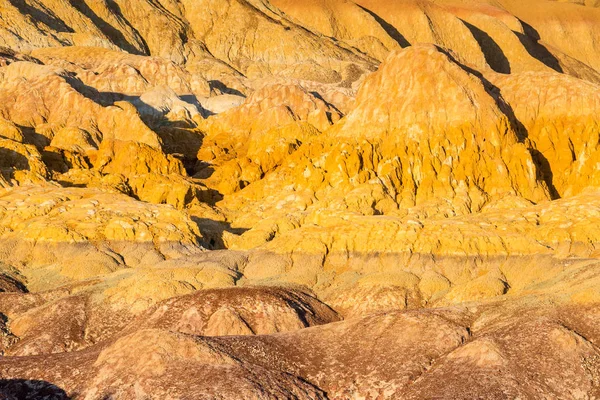 Xinjiang colorful beach landform closeup — Stock Photo, Image