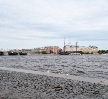 Neva Nehri manzara, saint petersburg, Rusya Federasyonu