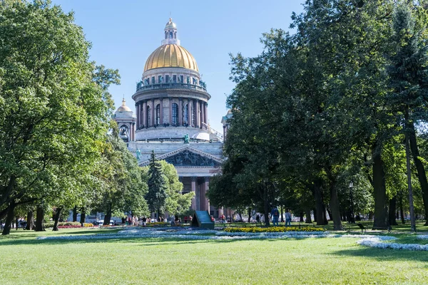Santo Petersburg Paesaggio Della Cattedrale Sant Isacco Russia — Foto Stock