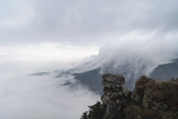 Waterval Wolken Lushan Berg Provincie Jiangxi China — Stockfoto