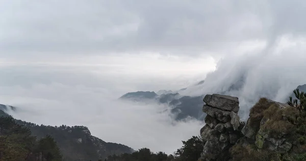 Vodopád Mraky Panorama Lushan Mountain Provincie Ťiang Čína — Stock fotografie