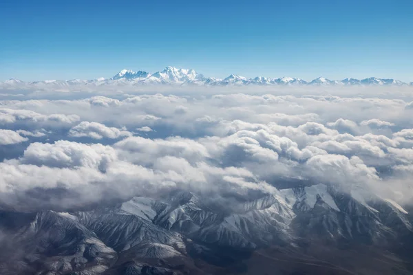 on the cloud,  tianshan mountains landscape in the sky, xinjiang, China