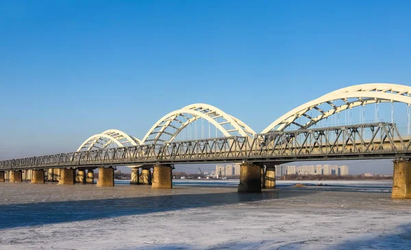 Ponte Rio Songhua Cidade Harbin Área Cênica Ilha Sol China — Fotografia de Stock