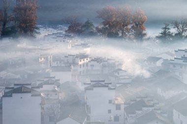 en güzel kırsal Çin, sonbahar, wuyuan İlçesi, jiangxi eyaletinin güzel Yuan köyde