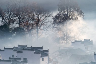 en güzel kırsal Çin, sonbahar, wuyuan İlçesi, jiangxi eyaletinin güzel Yuan köyde.