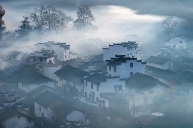 en güzel kırsal Çin, sonbahar, wuyuan İlçesi, jiangxi eyaletinin güzel Yuan köyde.