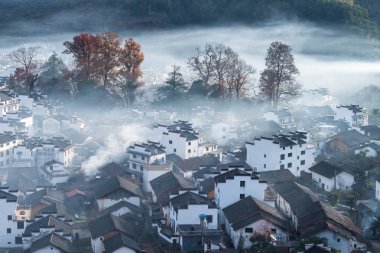 en güzel kırsal Çin, sonbahar, wuyuan İlçesi köyde güzel Yuan, 