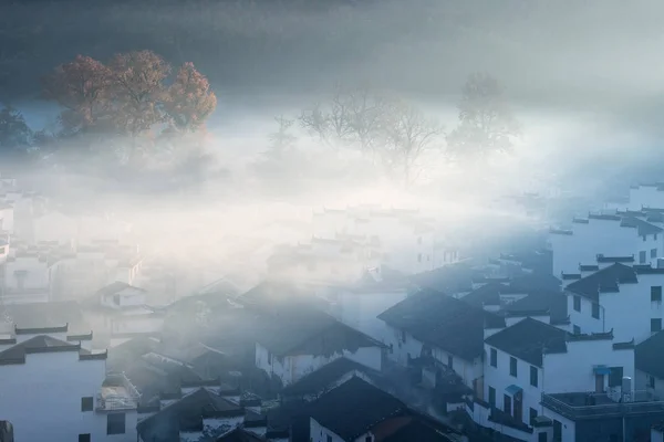 Schönes Shicheng Dorf Herbst Kreis Wuyuan Die Schönste Landschaft Chinas — Stockfoto