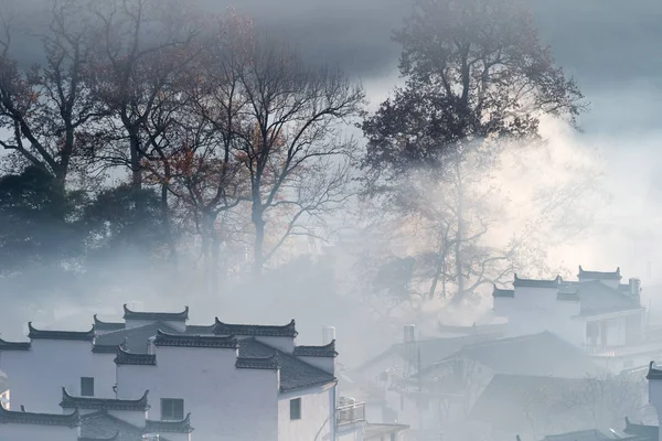 Самая Красивая Деревня Китае Красивая Деревня Шичэн Осенью Уезд Цзянси — стоковое фото