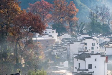 wuyuan Yuan köyde geç sonbahar, jiangxi Eyaleti, Çin