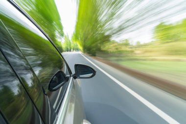 ülke yol hareket ile araba araba bulanıklık