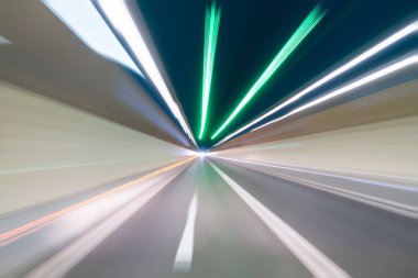 tunnel motion blur, abstract speed background clipart