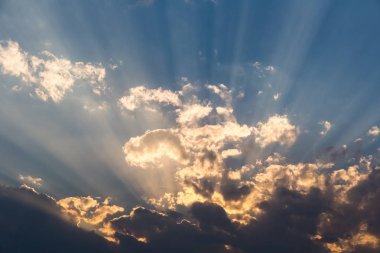 Dramatik günbatımı gökyüzü arka plan